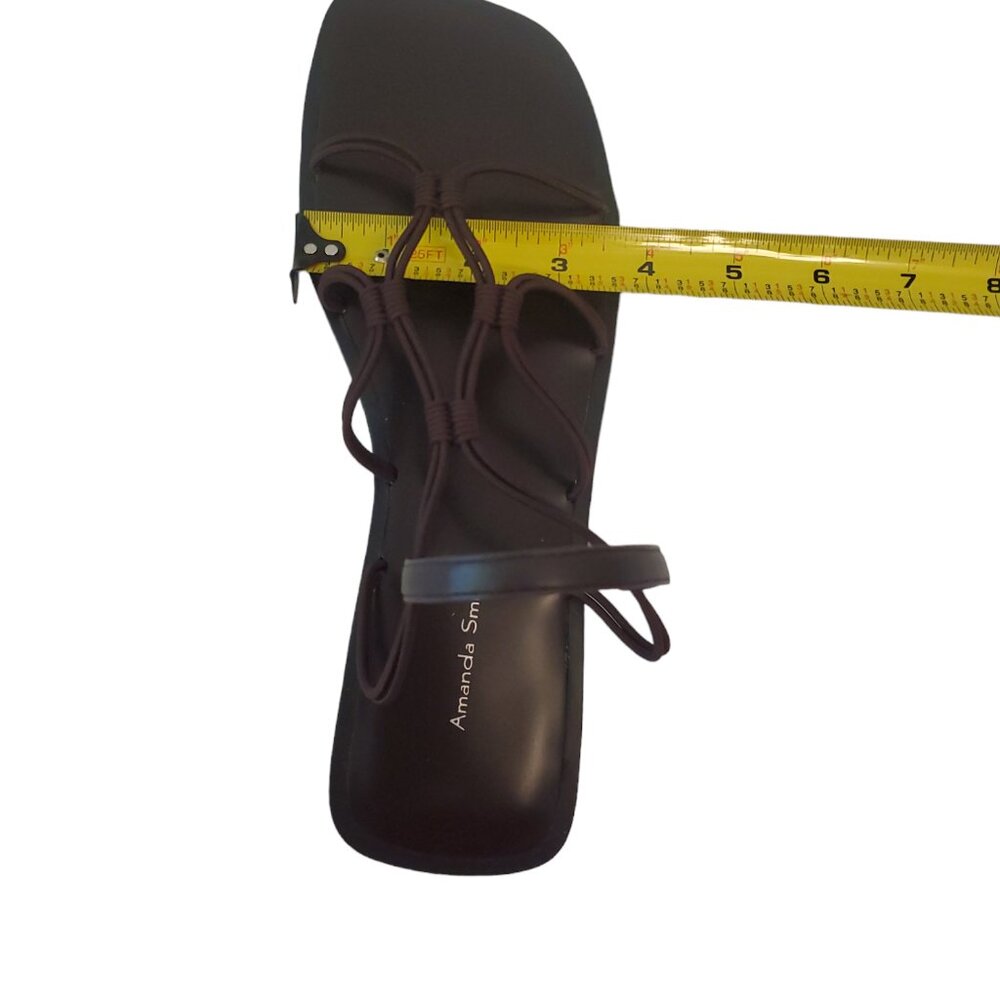 New Amanda Smith Gyro Brown Elastic Slip On Shoes SZ 8.5 M - Picture 8 of 12